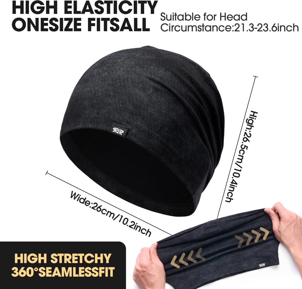 2 Pack Slouchy Beanie Hat for  - Running Cap Lightweight บทวิจารณ์และราคา