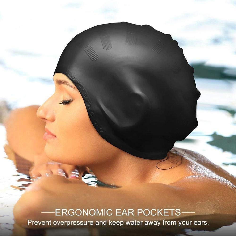 Adults High Elastic Swimming C - Swim Hat Silicone บทวิจารณ์และราคา
