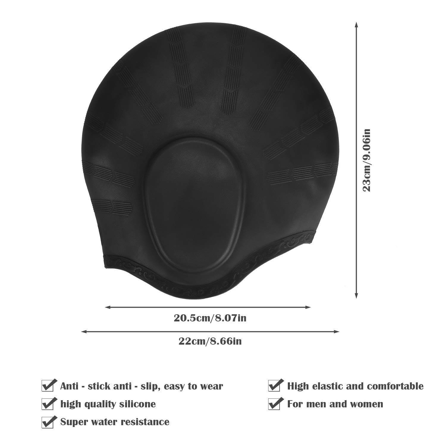 Adults High Elastic Swimming C - Swim Hat Silicone บทวิจารณ์และราคา