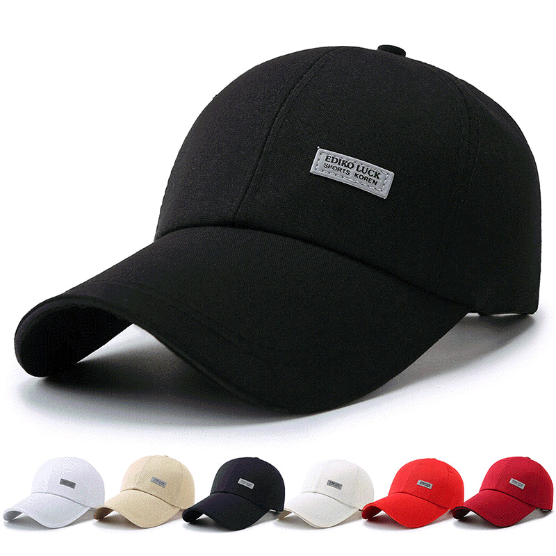 1Pcs Long Brimmed Baseball Cap - Dad Hat Cotton บทวิจารณ์และราคา