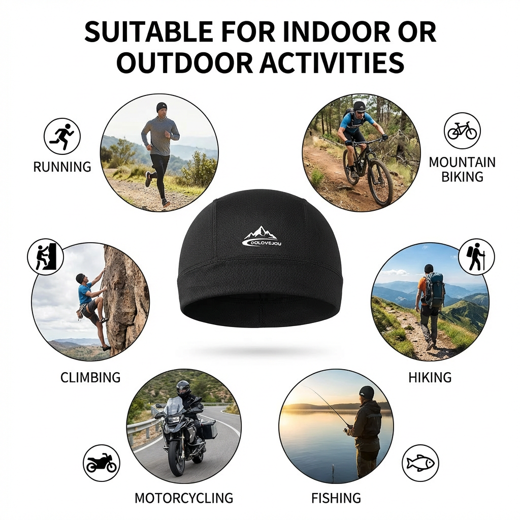 Quick-Dry Breathable Skull Cap - Skull Cap Helmet Liner บทวิจารณ์และราคา