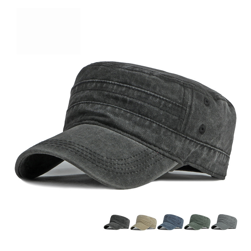 Spring Summer Short Brim Army  - Snapback Hat Flat บทวิจารณ์และราคา