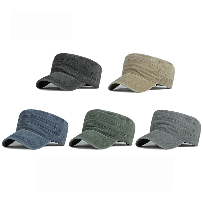 Spring Summer Short Brim Army  - Snapback Hat Flat บทวิจารณ์และราคา