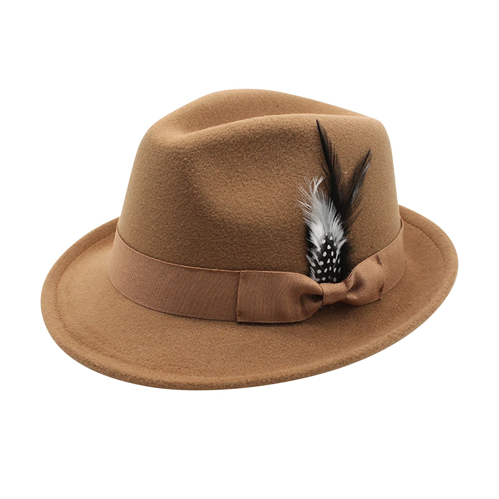 Vintage Fedora Hat Women Men T - Fedora Hat Wool บทวิจารณ์และราคา