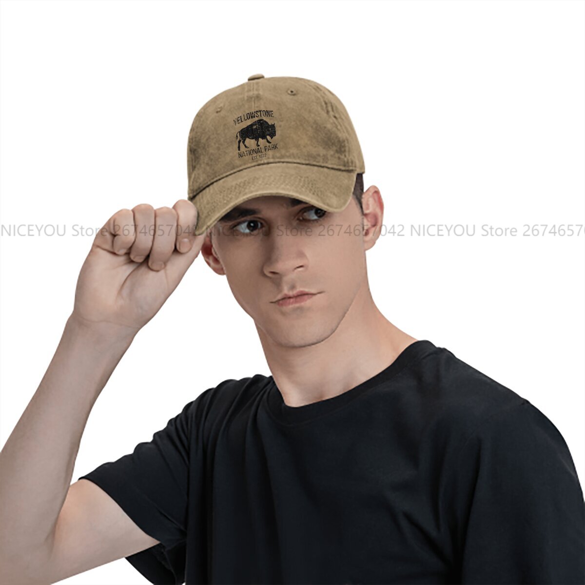 Washed Men's Baseball Cap Buff - Golf Cap Dad บทวิจารณ์และราคา