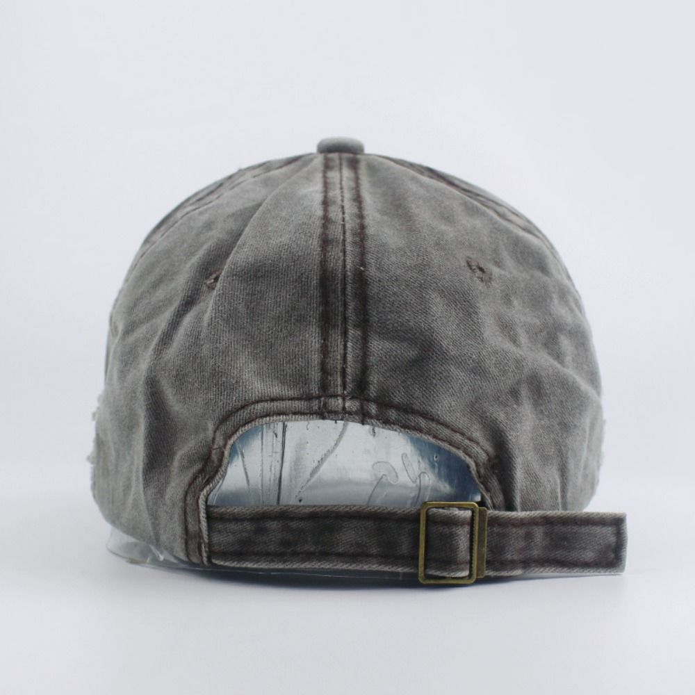 Outdoor Washed Denim Letters B - Dad Hat Cotton บทวิจารณ์และราคา