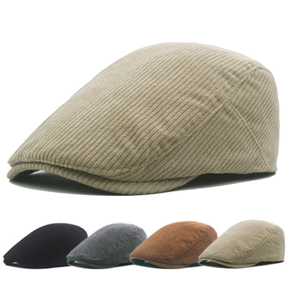 New Beret Corduroy Ivy Cap Hat - Newsboy Cap Ivy บทวิจารณ์และราคา