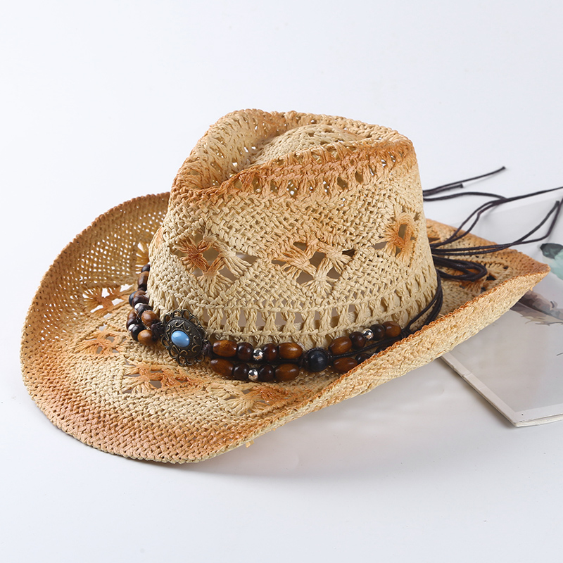 Spring and summer Spanish retr - Cowboy Hat Straw บทวิจารณ์และราคา