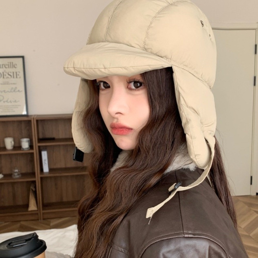 Solid Color Padded Bomber Hats - Trapper Hat Ear Flap บทวิจารณ์และราคา