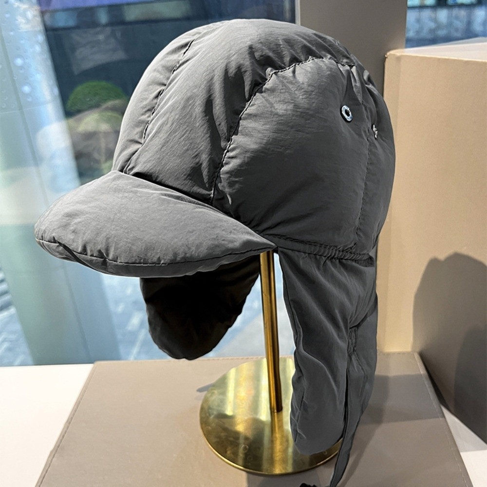 Solid Color Padded Bomber Hats - Trapper Hat Ear Flap บทวิจารณ์และราคา