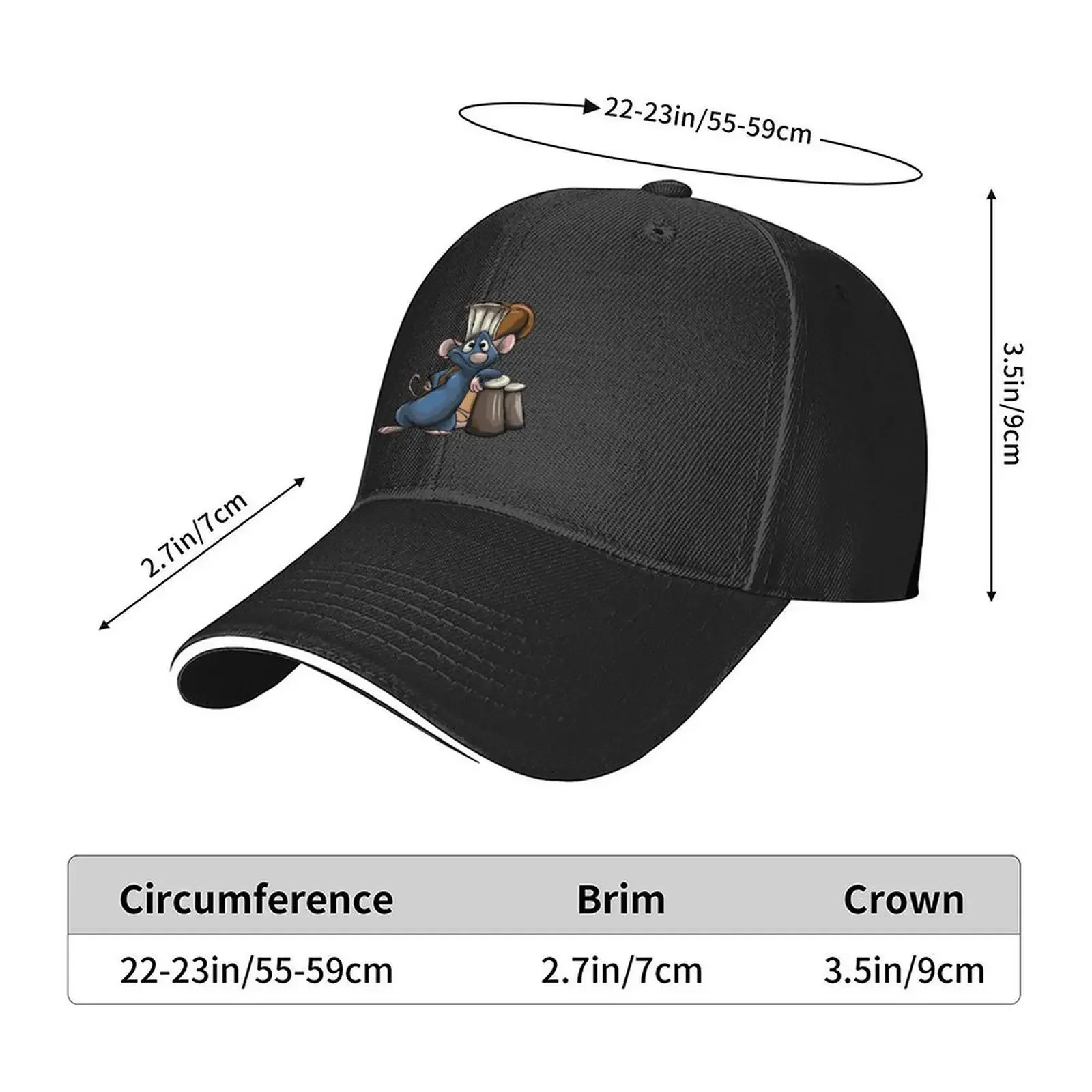 Remy- Ratatouille T-Shirt Base - Baseball Cap Structured บทวิจารณ์และราคา