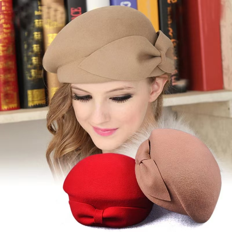 wool Vintage Warm Wool Winter  - Beret French Wool บทวิจารณ์และราคา