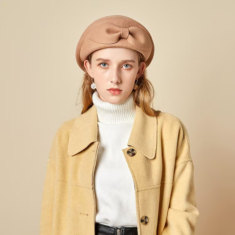 wool Vintage Warm Wool Winter  - Beret French Wool บทวิจารณ์และราคา