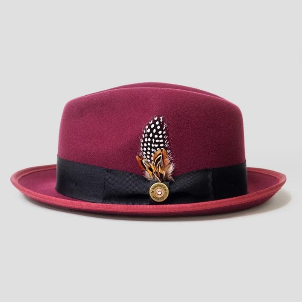 Retro 100% Wool Fedoras Hats M - Fedora Hat Wool บทวิจารณ์และราคา