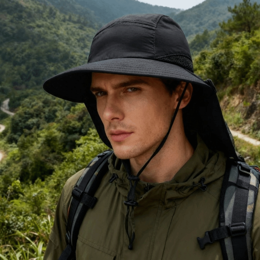 Fashion Wide Brim Outdoor Sun  - Bucket Hat Cotton บทวิจารณ์และราคา