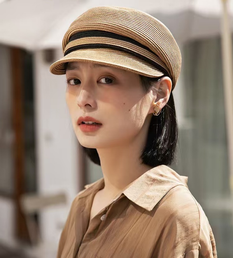 UV Protection Straw Cap Women  - Newsboy Cap Ivy บทวิจารณ์และราคา