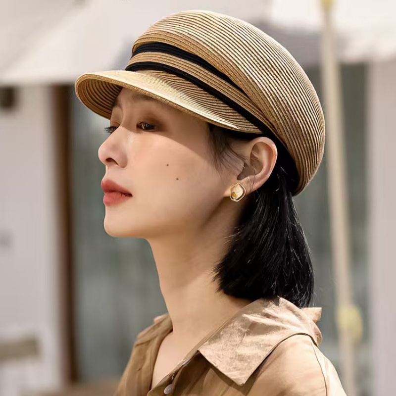 UV Protection Straw Cap Women  - Newsboy Cap Ivy บทวิจารณ์และราคา