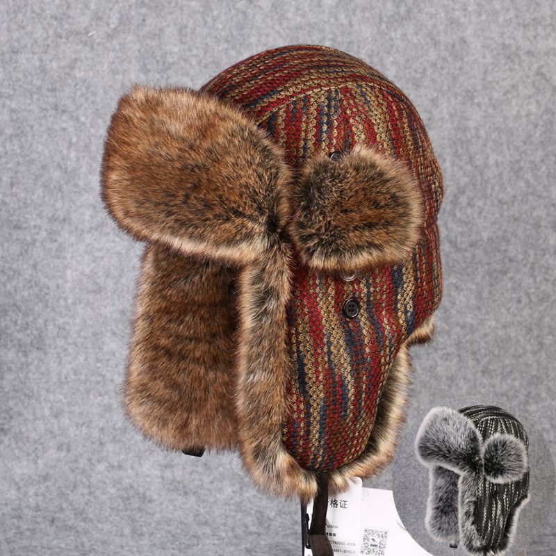 B-8433 Man Bomber Hat Rex Rabb - Trapper Hat Ear Flap บทวิจารณ์และราคา