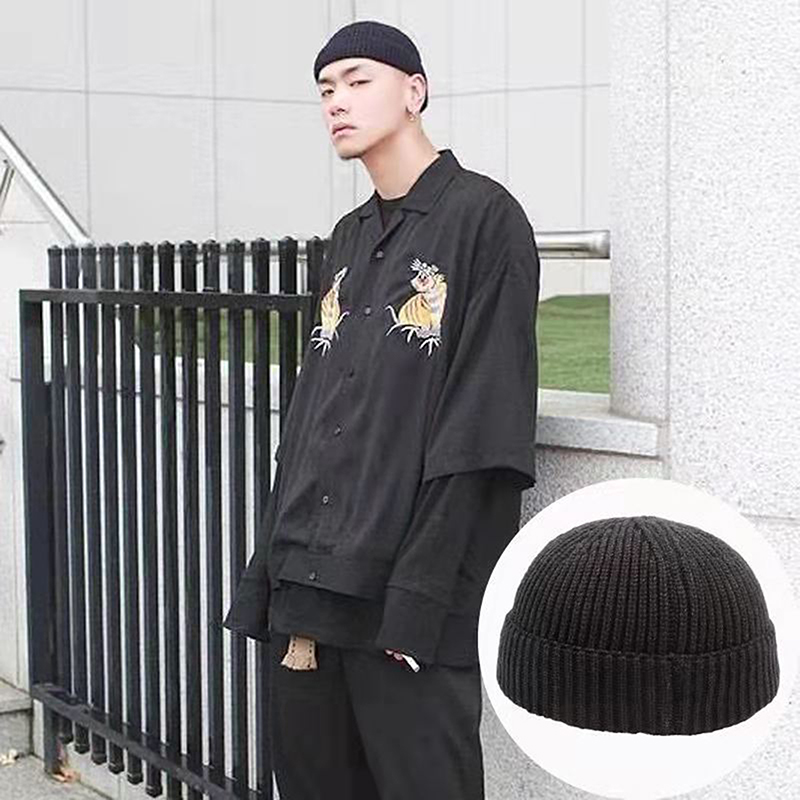 1Pcs Winter Warm Unisex Wool B - Beanie Cuffed Knit บทวิจารณ์และราคา