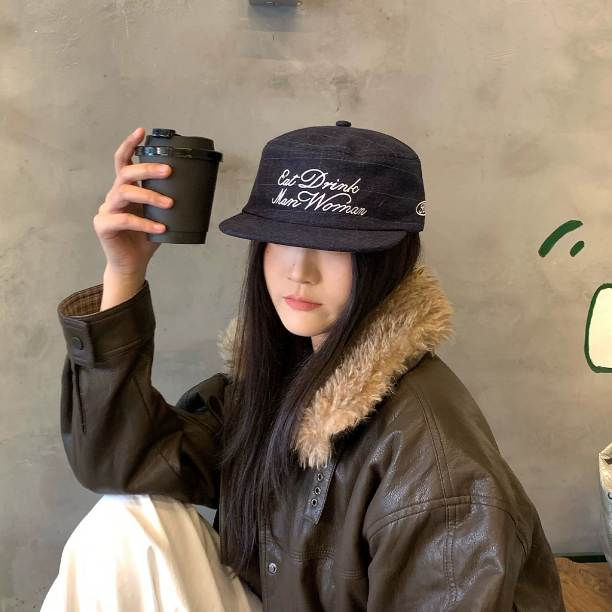 Flat Top Letter Embroidery Bas - Snapback Hat Flat บทวิจารณ์และราคา